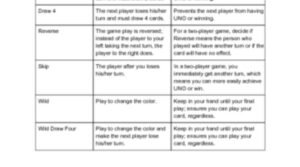 UNO Rules PDF: A Complete Guide to Playing UNO